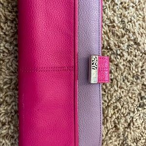 Leather Brighton wallet pink & purple